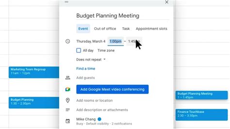 Google Calendar Recurring Events