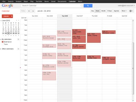 Google Calendar Scheduling