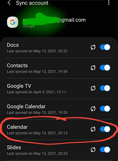 Google Calendar Syncing with Samsung