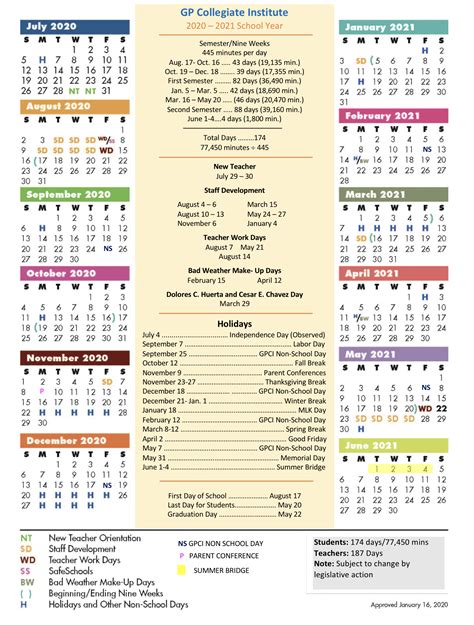 GPISD School Calendar and Community Involvement