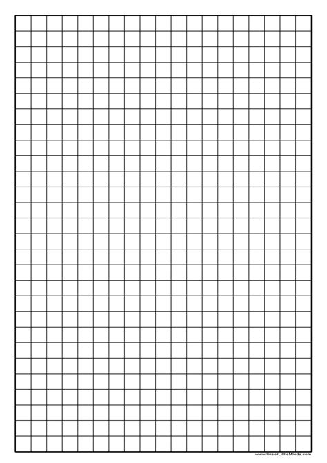 Graph paper with various grid sizes