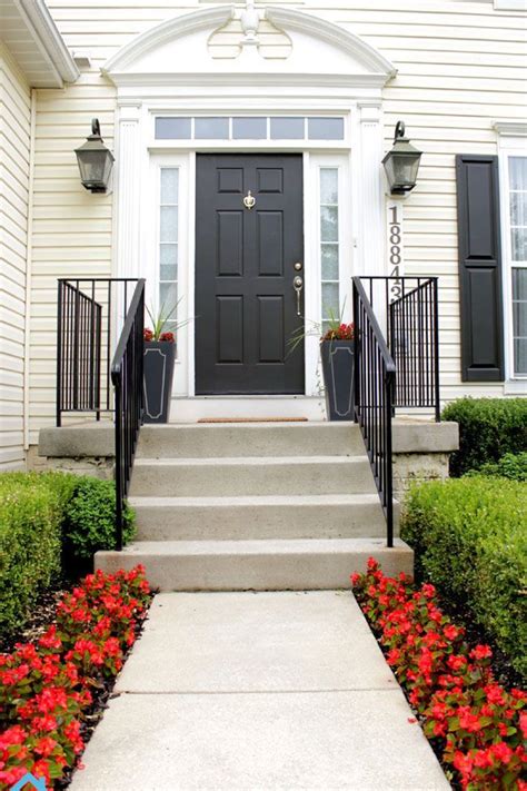 Grey and White Door Step Paint Color Ideas