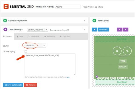 Grid Shortcode Design