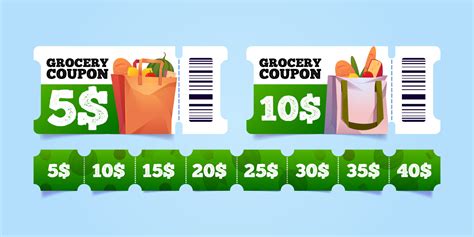 Clip art of a grocery coupon