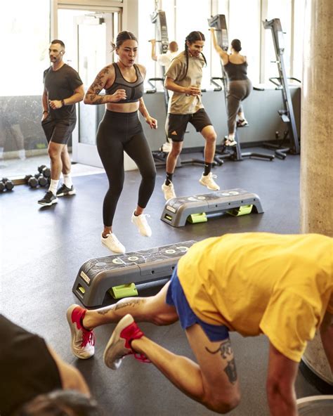 Soldiers participating in a group fitness class