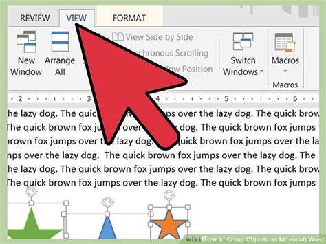 Grouping in Microsoft Word