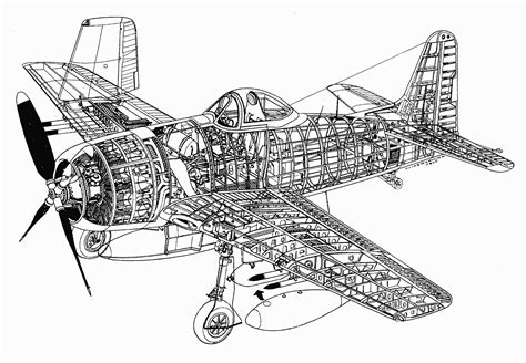 Grumman F8F Bearcat design drawing