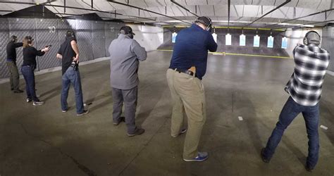 Gun range training in San Diego