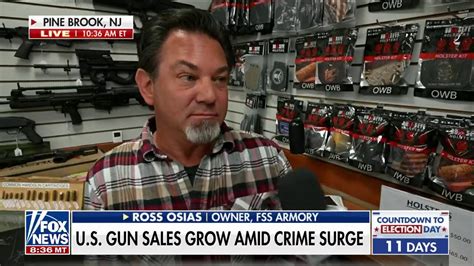 Gun sales surge concept