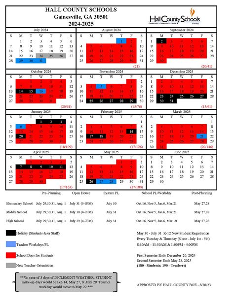 Hall County Schools Calendar Image 8