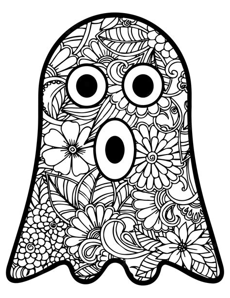 Halloween adult coloring sheets