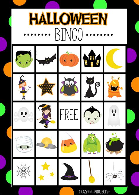 Halloween bingo cards