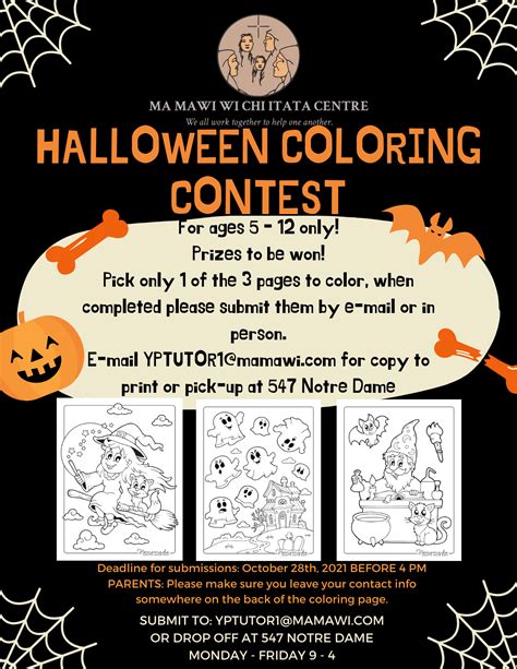 Halloween coloring contests