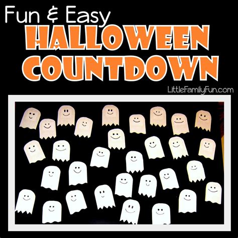 Halloween Countdown Ideas for Families