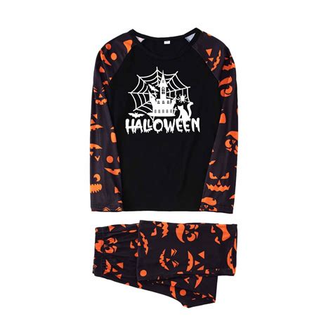 Halloween PJs with spiders