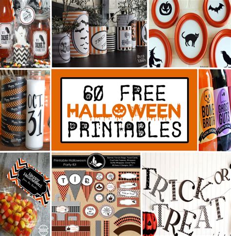 Halloween printable decorations