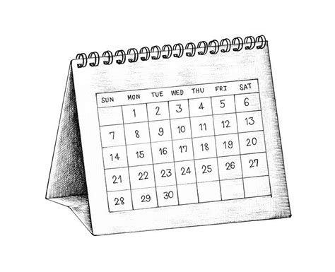 Hand-drawn calendar examples and inspiration