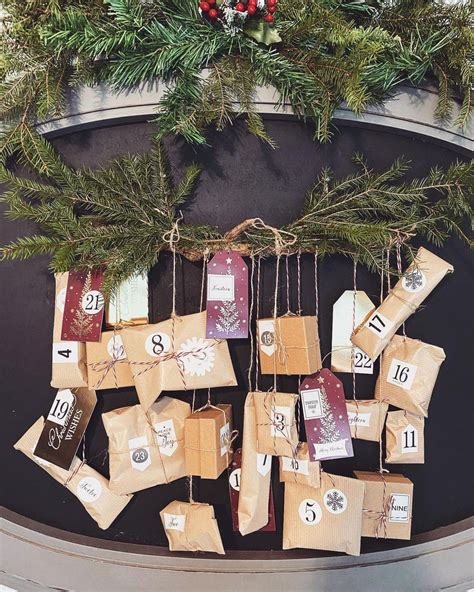 Hanging Advent Calendar Floral Ideas