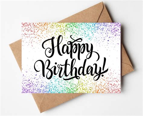 Happy Birthday Printable Cards