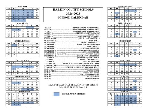 Hardin County Schools Calendar