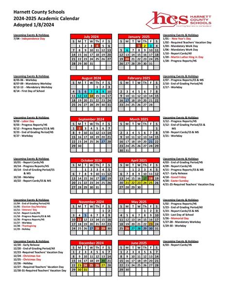 Harnett County Schools Calendar