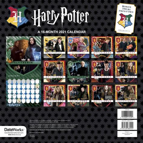 Harry Potter Calendar Guide Image