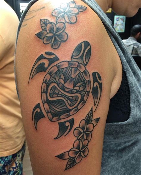 Hawaiian Turtle Tattoo for Men