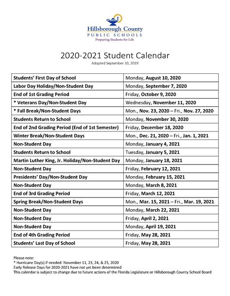 HCC Calendar Features