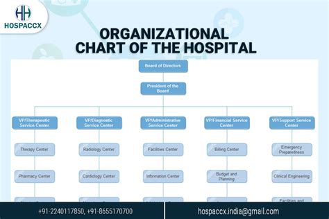 A diagram showing a typical healthcare command structure