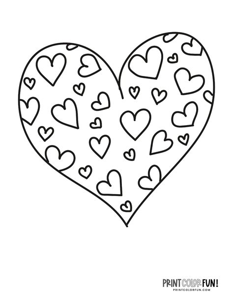 Heart Coloring Pages for Adults and Children