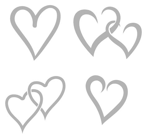 Heart Stencil Printable 3