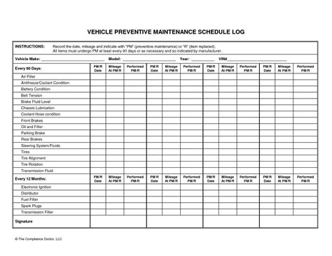 Heavy Equipment Maintenance Records