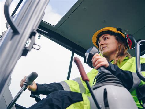 Heavy Machinery Operator Inspecting Equipment