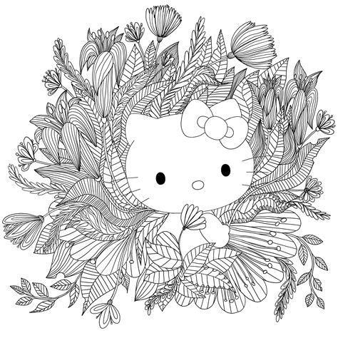 Hello Kitty adult coloring book