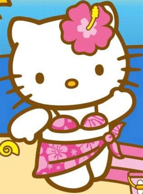 Hello Kitty at the beach