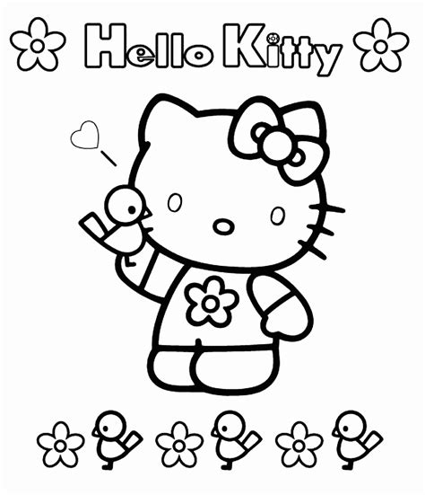 Hello Kitty coloring page