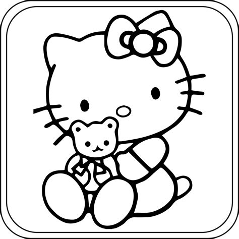 Hello Kitty coloring book inspiration