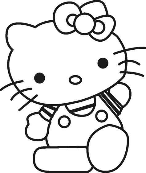 Hello Kitty coloring page gallery