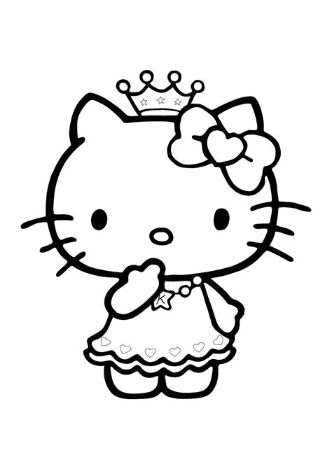 Hello Kitty Colouring