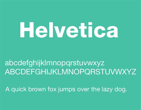 Helvetica Font