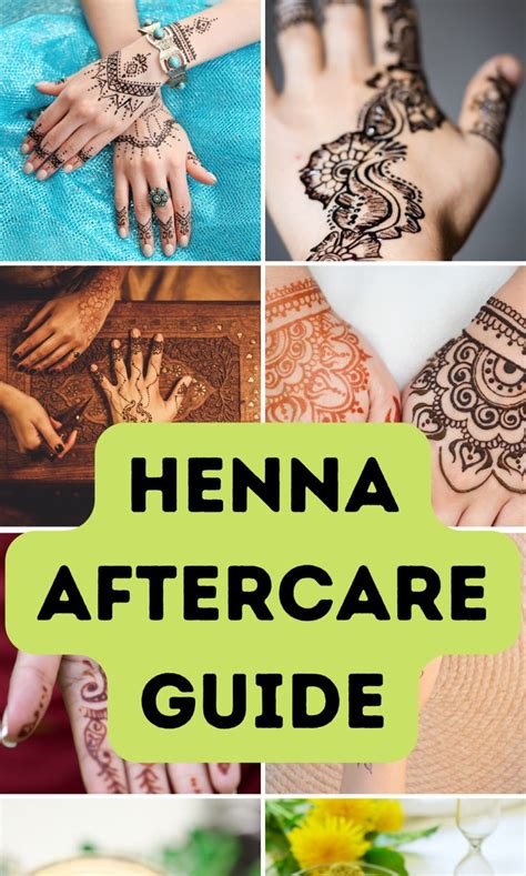 Henna Tattoo Sticker Care