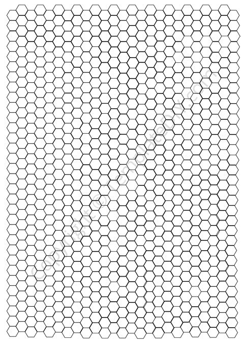 Hexagonal graph paper