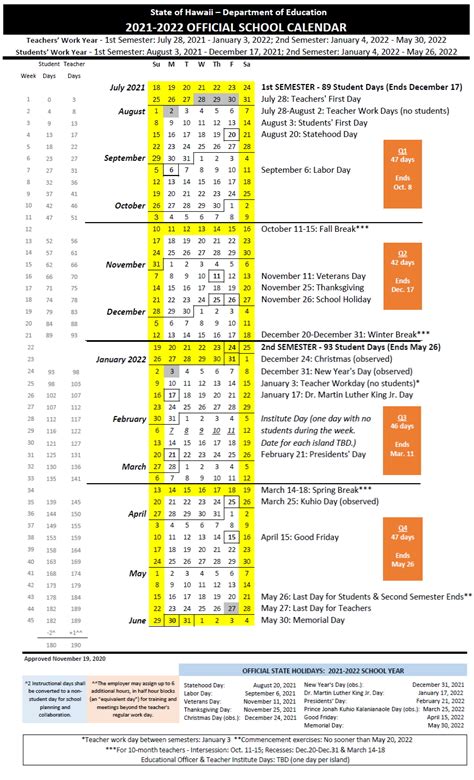 Hidoe Calendar Word