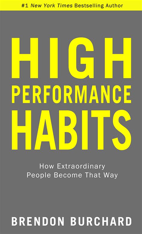 High-Performance Habits