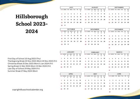 Hillsborough Calendar Image 2