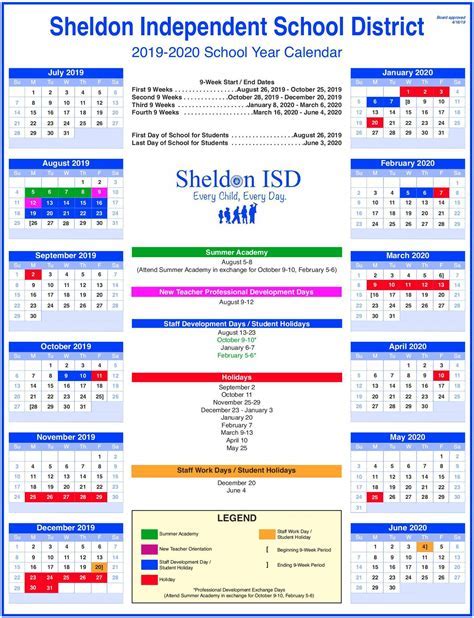 HISD Calendar Benefits