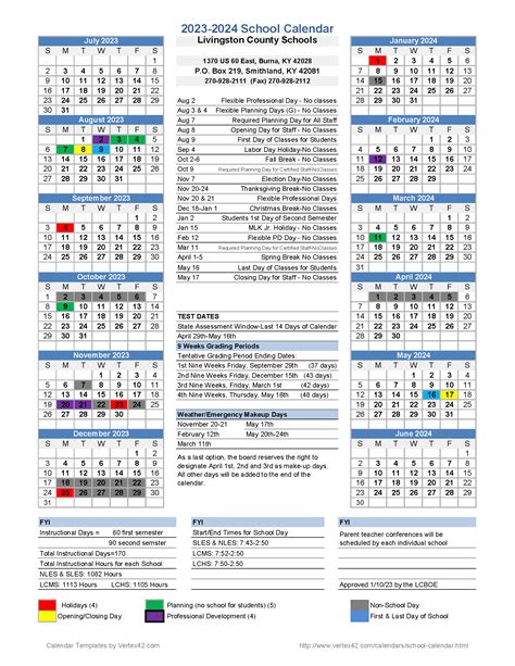 HISD Calendar Overview