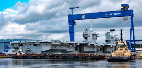 HMS Queen Elizabeth in dry dock