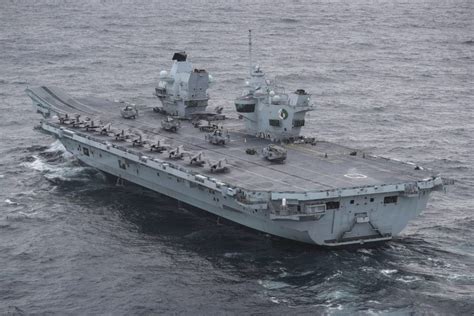 HMS Queen Elizabeth in fleet formation