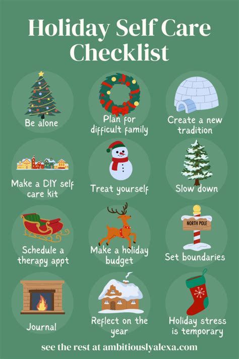 Holiday self-care tips and best practices